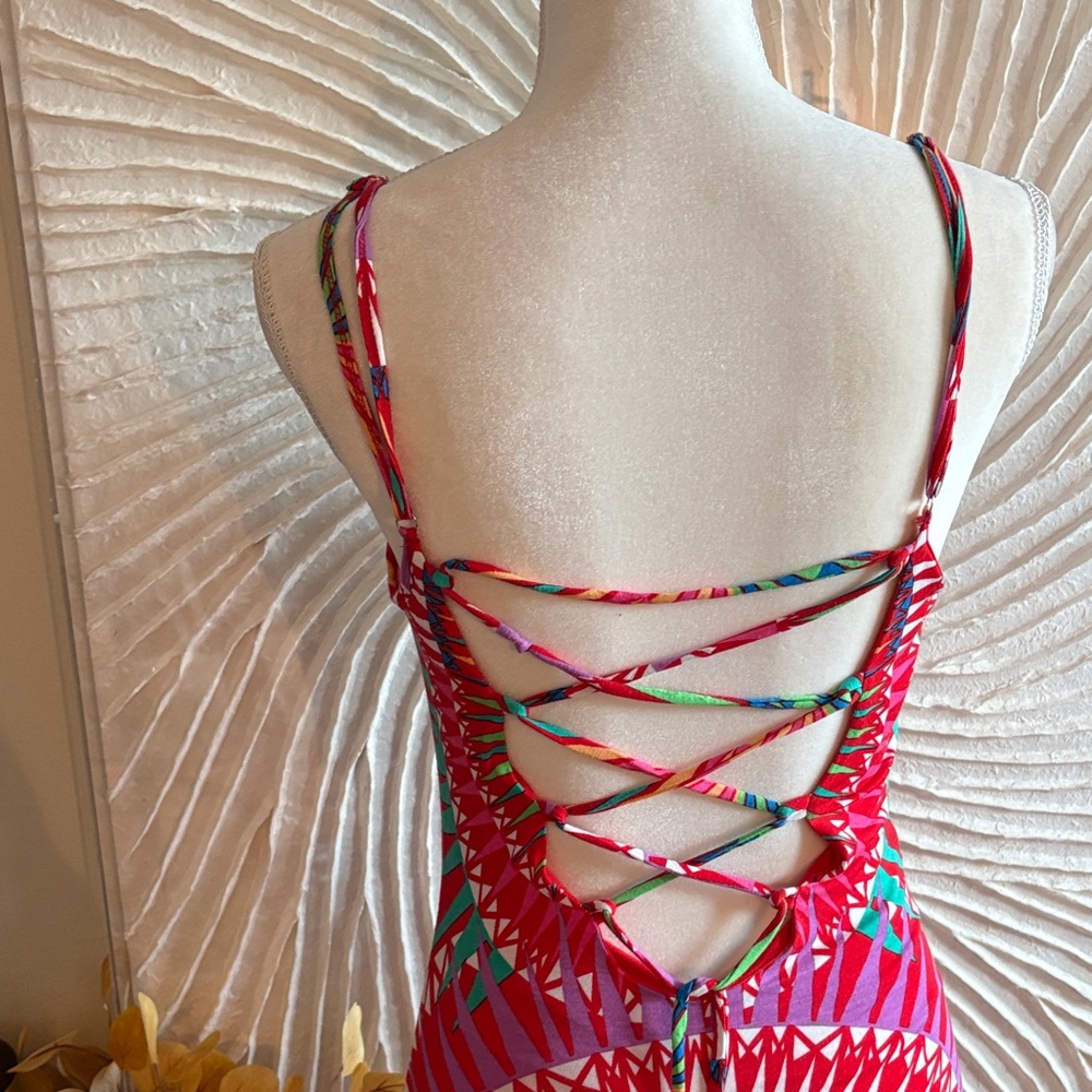 Mara Hoffman Lace up Back Maxi Dress - Picture 9 of 12